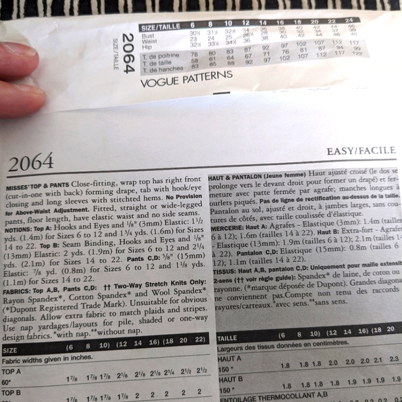 Vogue 2064 size 18,20,22 Donna Karan pattern only - Picture 3 of 3